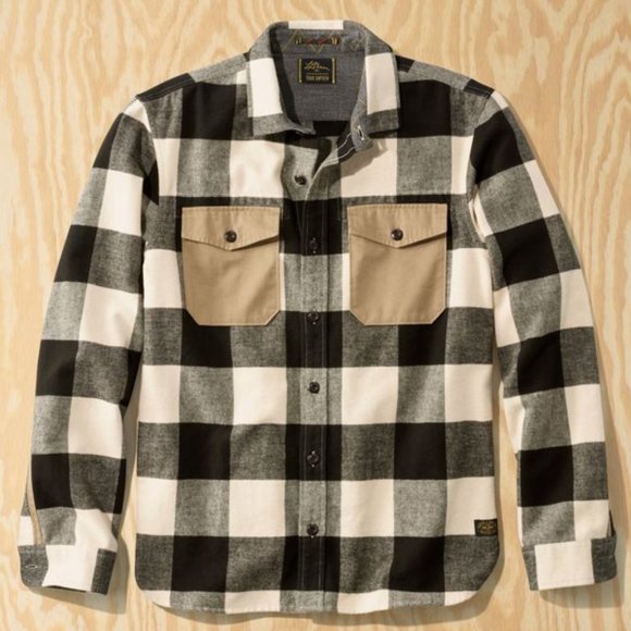 Chemise LL Bean X Todd Snyder – Homme – Medium – Flanelle – Motif Pêche à La Mouche – Occasion